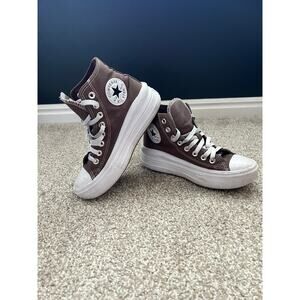Converse Chuck Taylor Move Platform High Tops Brown Women’s 6.5 Chunky Sneakers